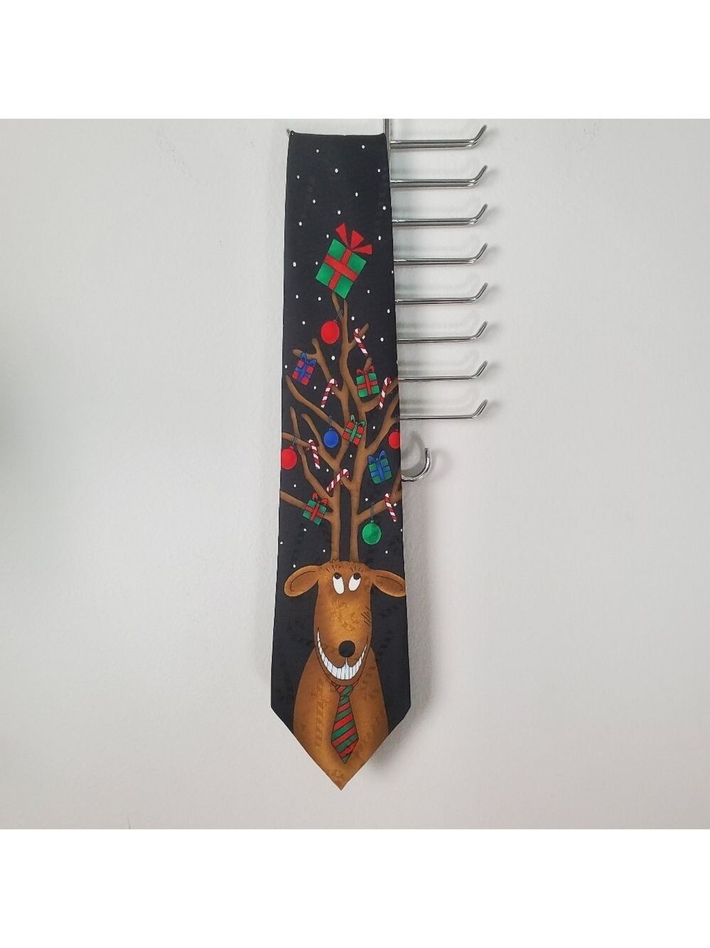 Vintage Hallmark Reindeer Christmas Holiday Tie